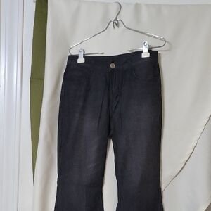 Black Wide Leg Flare Jeans